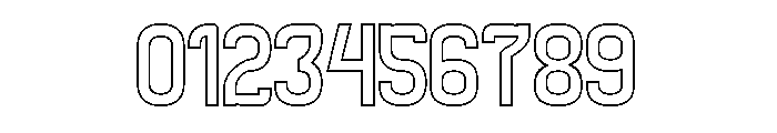 SPEED RACER-Hollow Font OTHER CHARS