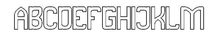 SPEED RACER-Hollow Font UPPERCASE