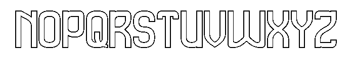 SPEED RACER-Hollow Font UPPERCASE
