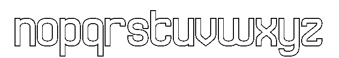 SPEED RACER-Hollow Font LOWERCASE