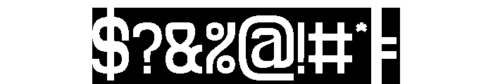 SPEED RACER-Inverse Font OTHER CHARS