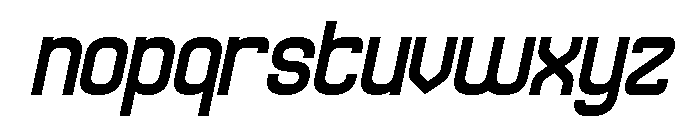 SPEED RACER Italic Font LOWERCASE