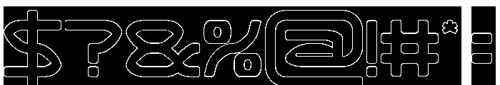 SPREAD WINGS-Hollow-Inverse Font OTHER CHARS