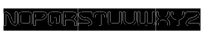 SPREAD WINGS-Hollow-Inverse Font UPPERCASE