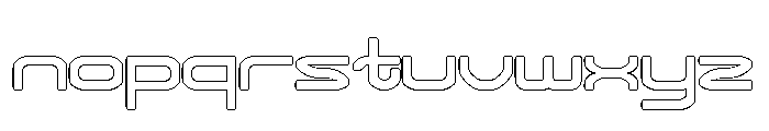 SPREAD WINGS-Hollow Font LOWERCASE