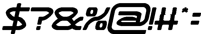 SPREAD WINGS Italic Font OTHER CHARS