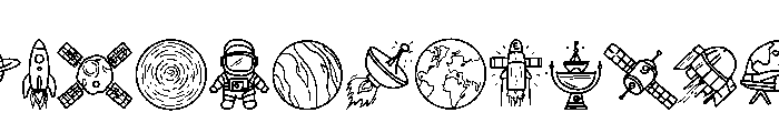 Space Doodle Cute FONT