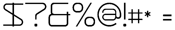 Space Void Font OTHER CHARS