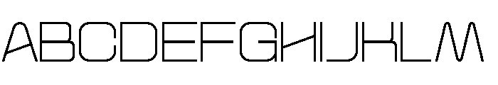 Space Void Font UPPERCASE