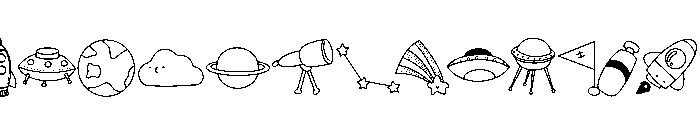 Space doodles FONT