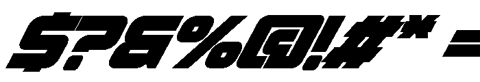 SpaceRace-Regular Font OTHER CHARS