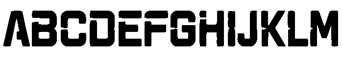 Spacetro Font UPPERCASE