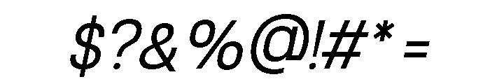 Spacilo Mono Italic Font OTHER CHARS