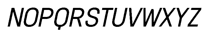 Spacilo Mono Italic Font UPPERCASE