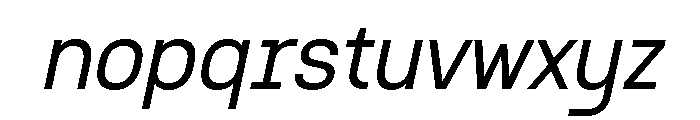 Spacilo Mono Italic Font LOWERCASE