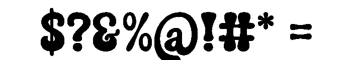 Spade Retro Font OTHER CHARS
