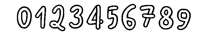 Spagetti Outline Regular Font OTHER CHARS