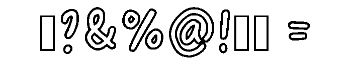 Spagetti Outline Regular Font OTHER CHARS