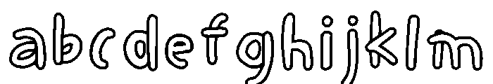 Spagetti Outline Regular FONT