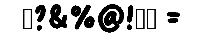 Spaghetti Full Regular Font OTHER CHARS