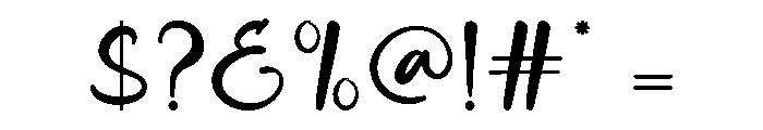 Spaghetti Like Font OTHER CHARS