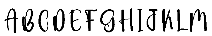 Sparkle Rainbows Font UPPERCASE