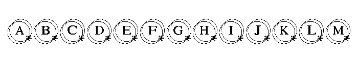 Sparkle monogram Font UPPERCASE