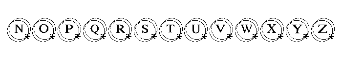 Sparkle monogram Font UPPERCASE