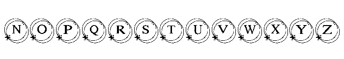Sparkle monogram Font LOWERCASE