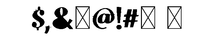 Sparkles Rainbow CF Font OTHER CHARS