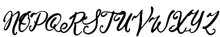 Sparkling Moment Regular Font UPPERCASE