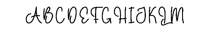 Sparkling1 Font UPPERCASE