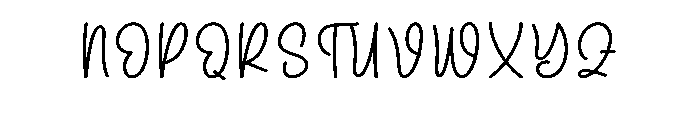 Sparkling1 Font UPPERCASE