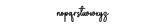 Sparkling1 Font LOWERCASE