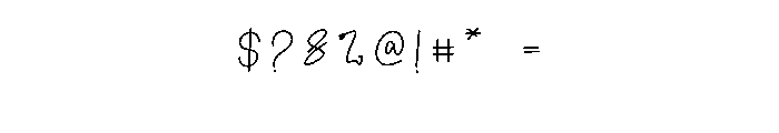 Sparkling2 Font OTHER CHARS