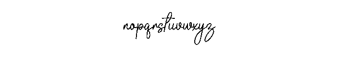 Sparkling2 Font LOWERCASE