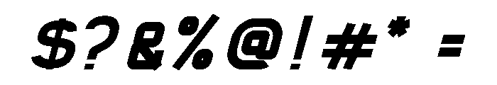 Spartach Bold Italic Font OTHER CHARS