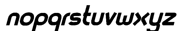 Spartach Bold Italic Font LOWERCASE