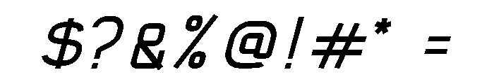Spartach Italic Font OTHER CHARS
