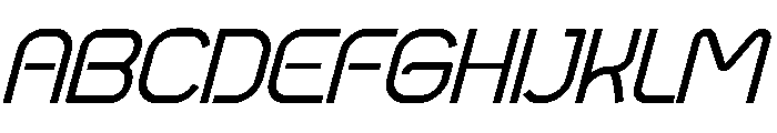 Spartach Italic Font UPPERCASE