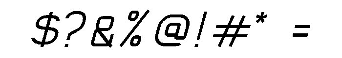 Spartach Light Italic Font OTHER CHARS