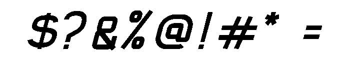 Spartach Medium Italic Font OTHER CHARS