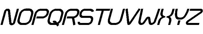 Spartach Medium Italic Font UPPERCASE