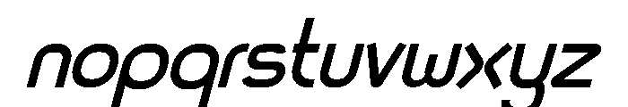 Spartach Medium Italic Font LOWERCASE