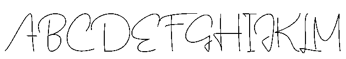 Special Calligraphy Font UPPERCASE
