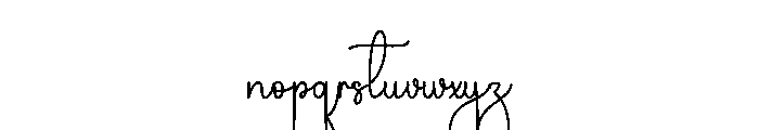 Special Calligraphy Font LOWERCASE