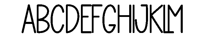 Special Envelope Font UPPERCASE