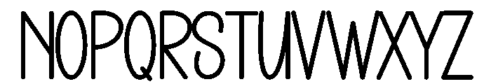 Special Envelope Font UPPERCASE