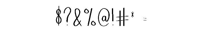 Special Highland Font OTHER CHARS