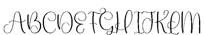 Special Highland Font UPPERCASE